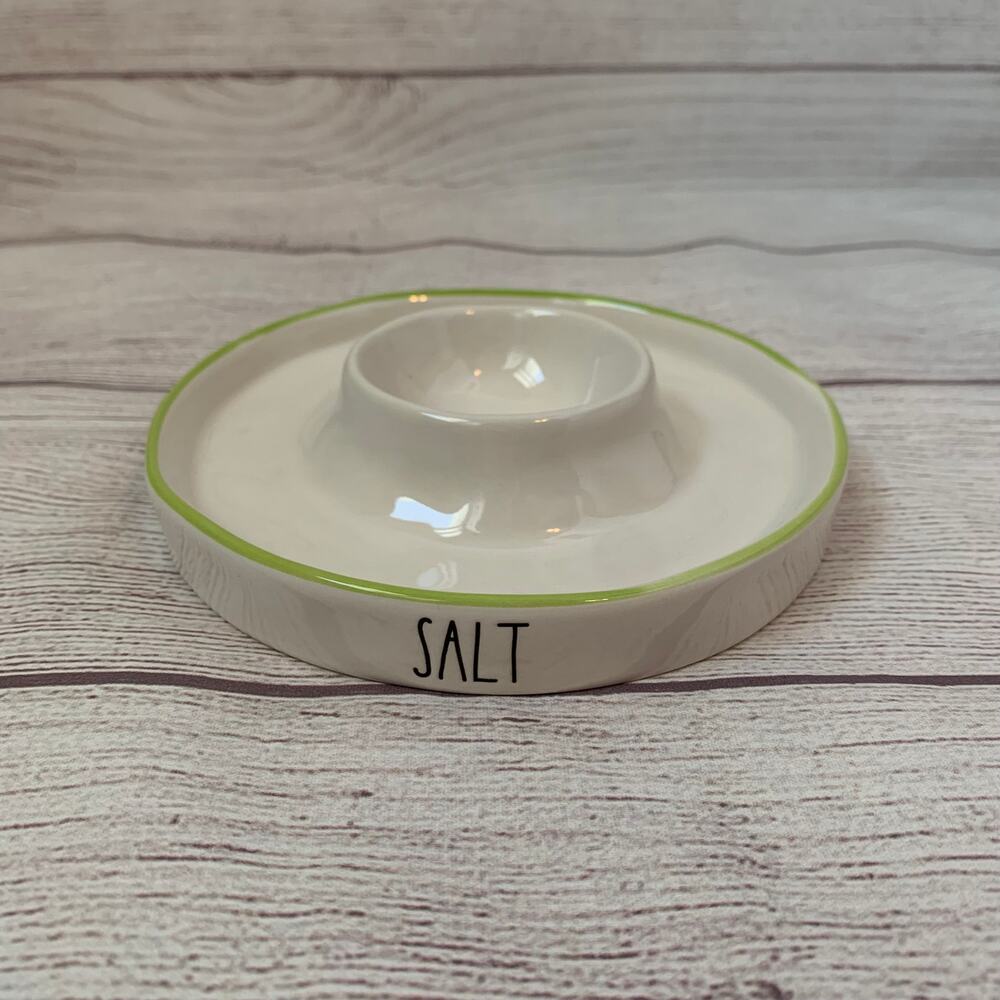 Rae Dunn Margarita SALT and Lime Ceramic Holder Artisan Collection by Magenta